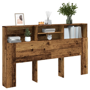 Testiera con Contenitore Legno 180x19x103,5 cm in Truciolato