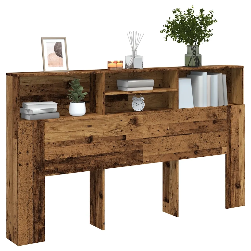 Testiera con Contenitore Legno 180x19x103,5 cm in Truciolato