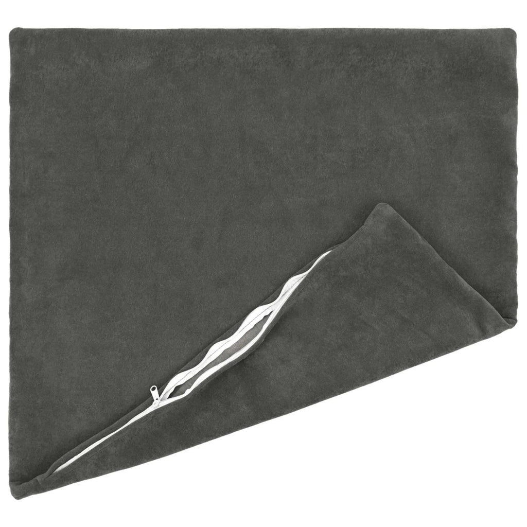 Cuscino con cuscino HEERLEN 2 pz Antracite Fleece in microfibra 927920
