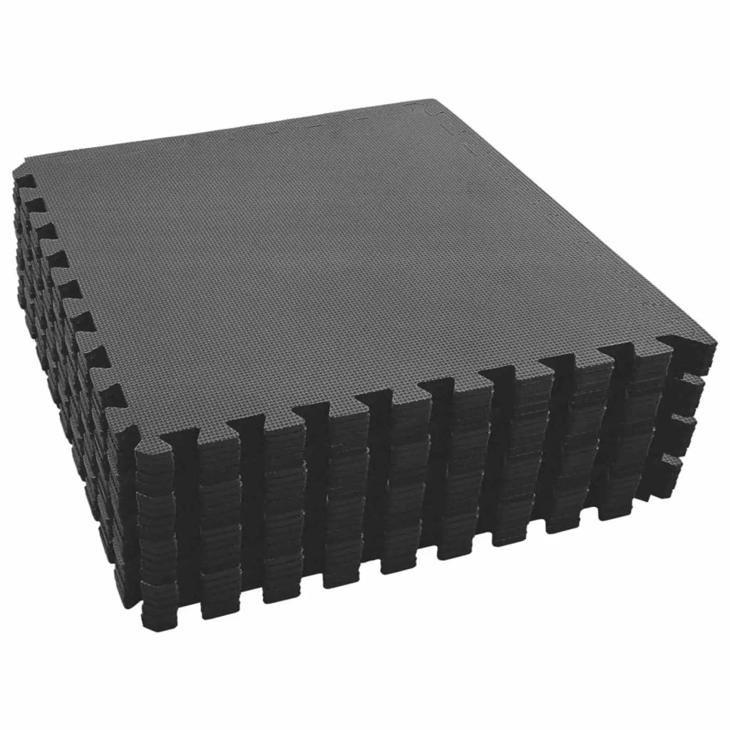 Tappetino per piscina 24 pcs Nero 8,64 ㎡ Schiuma EVA