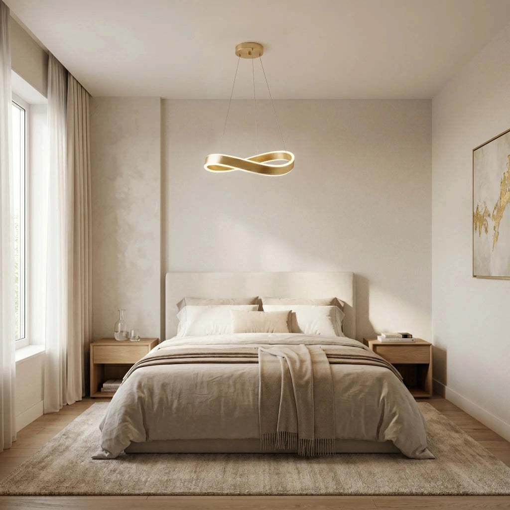 Lampada A Sospensione Da Soffitto Swe065-cp 40cm Brush Gold