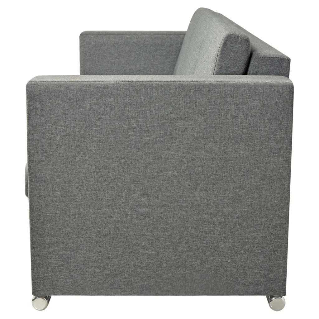Divano a 3 Posti in Tessuto Grigio Chiaro cod mxl 27349
