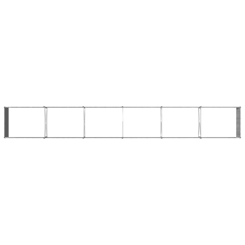 Letto rialzato da giardino Argento 600 x 80 x 55 cm 8006456