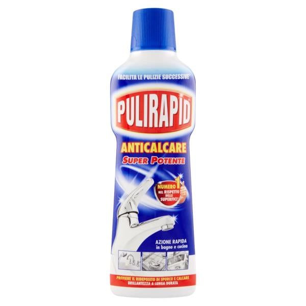 SET 16 PZ PULIRAPID ANTICALCARE PER  ACCIAIO INOX E CERAMICA DA 500 ML