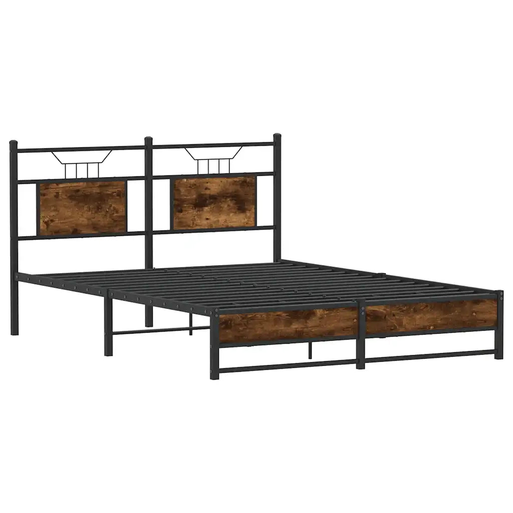 Giroletto senza Materasso Rovere Fumo 140x190 cm in Truciolato 4106908