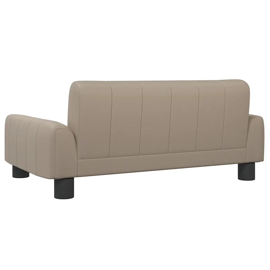 Divano per Bambini-Sofa-Divanetto Cappuccino 70x45x30 cm in Similpelle 319398