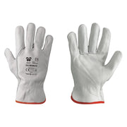 GUANTI PELLE FIORE BOVINO ART.214 Tg. 9- 12 coppia  - NERI
