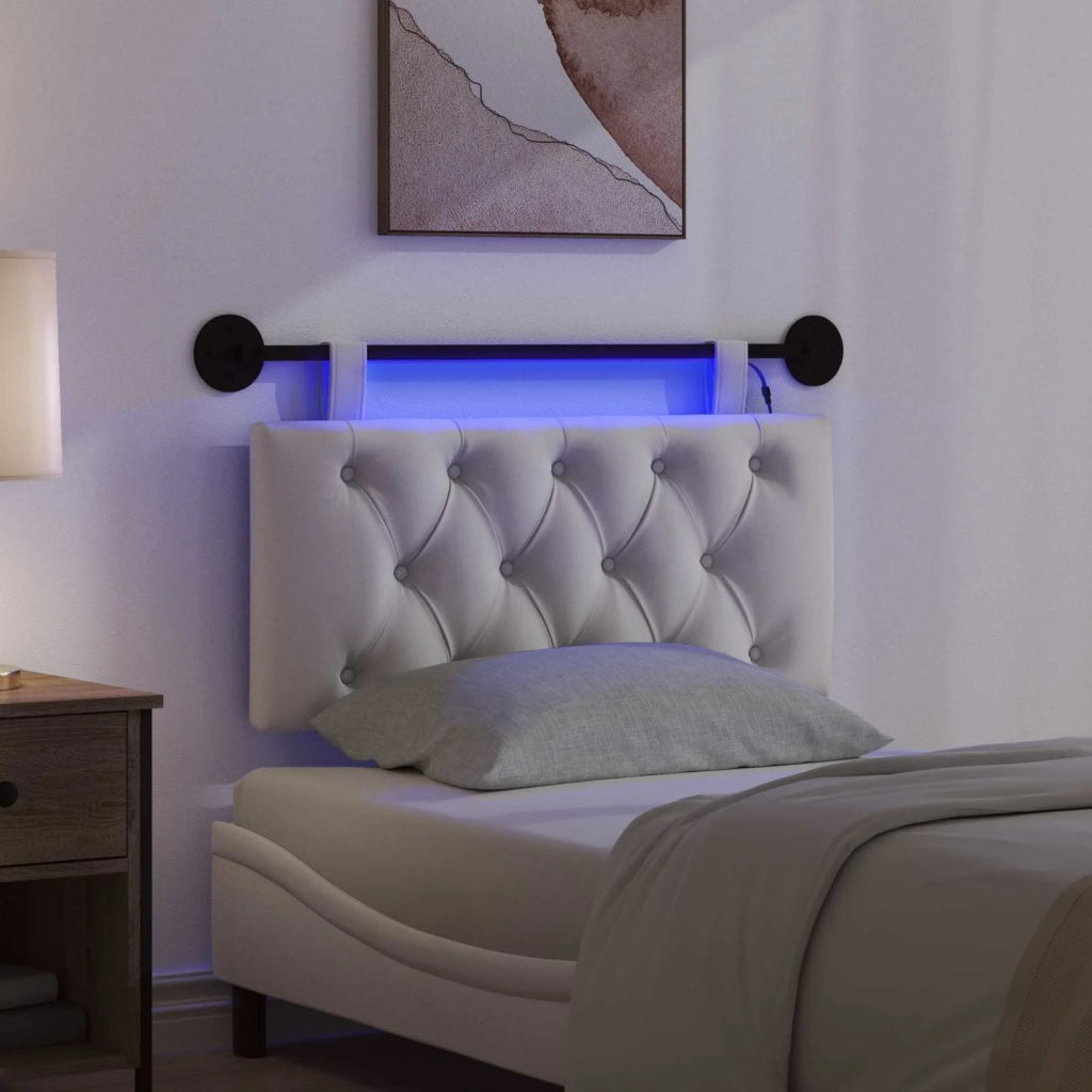 Testiera sospesa Con luce LED Crema Velluto 3424562