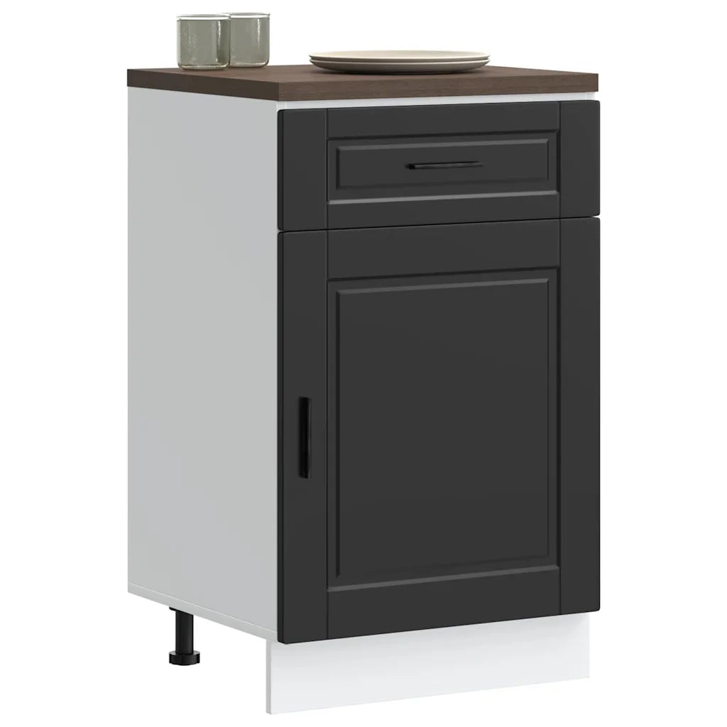 vidaXL Base da Cucina Porto Nero in Legno Multistrato
