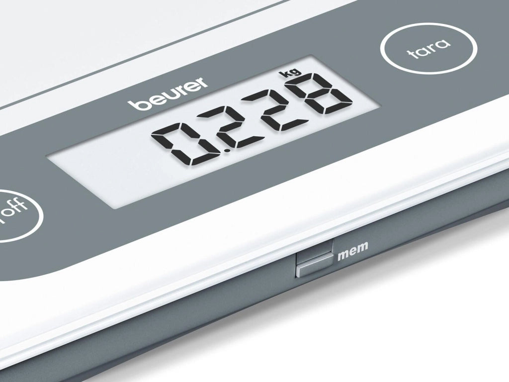 Beurer KS 59 XXL Bilancia da Cucina, elettrica, grey, white, argento