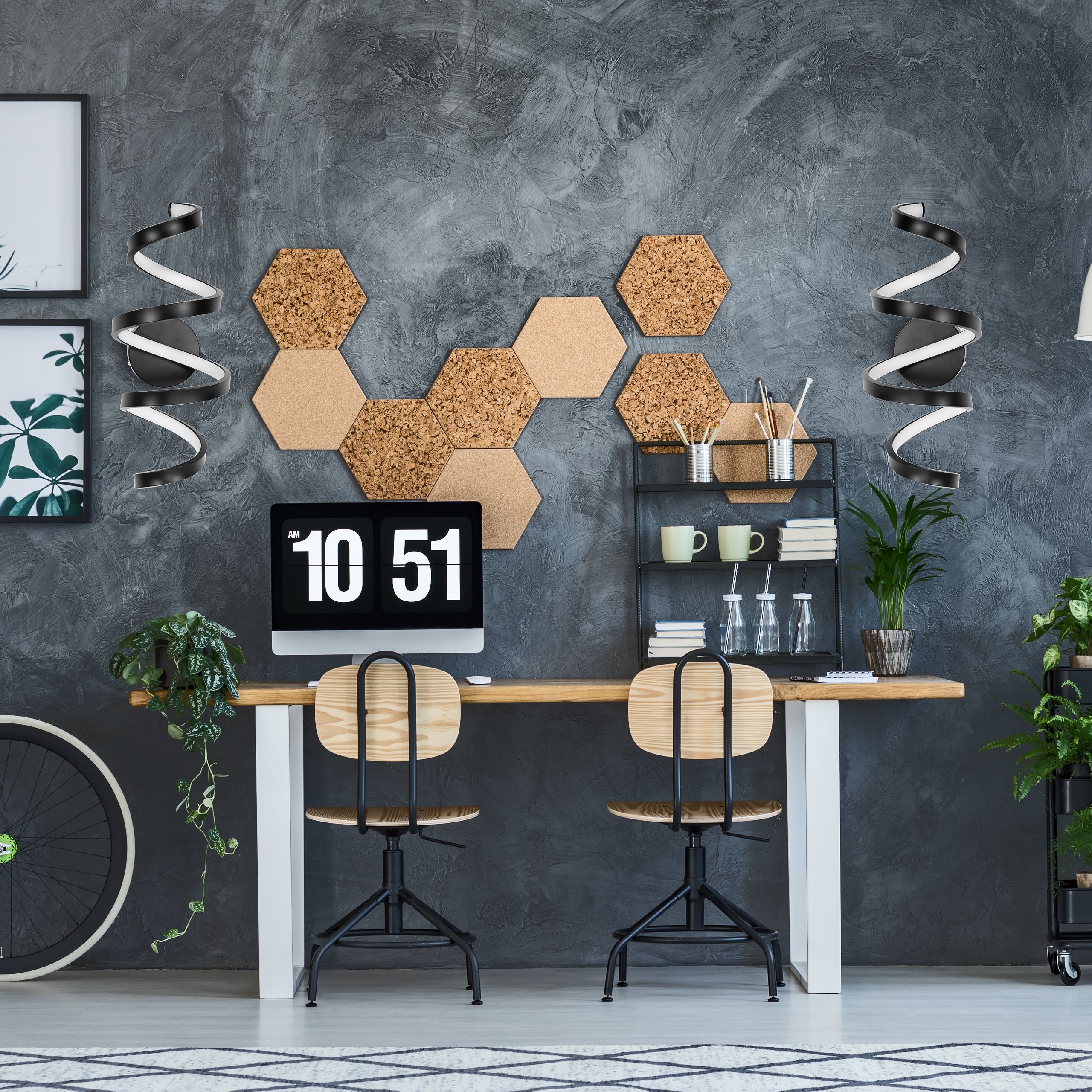 Lampada Led Spring App826-w Black Matt