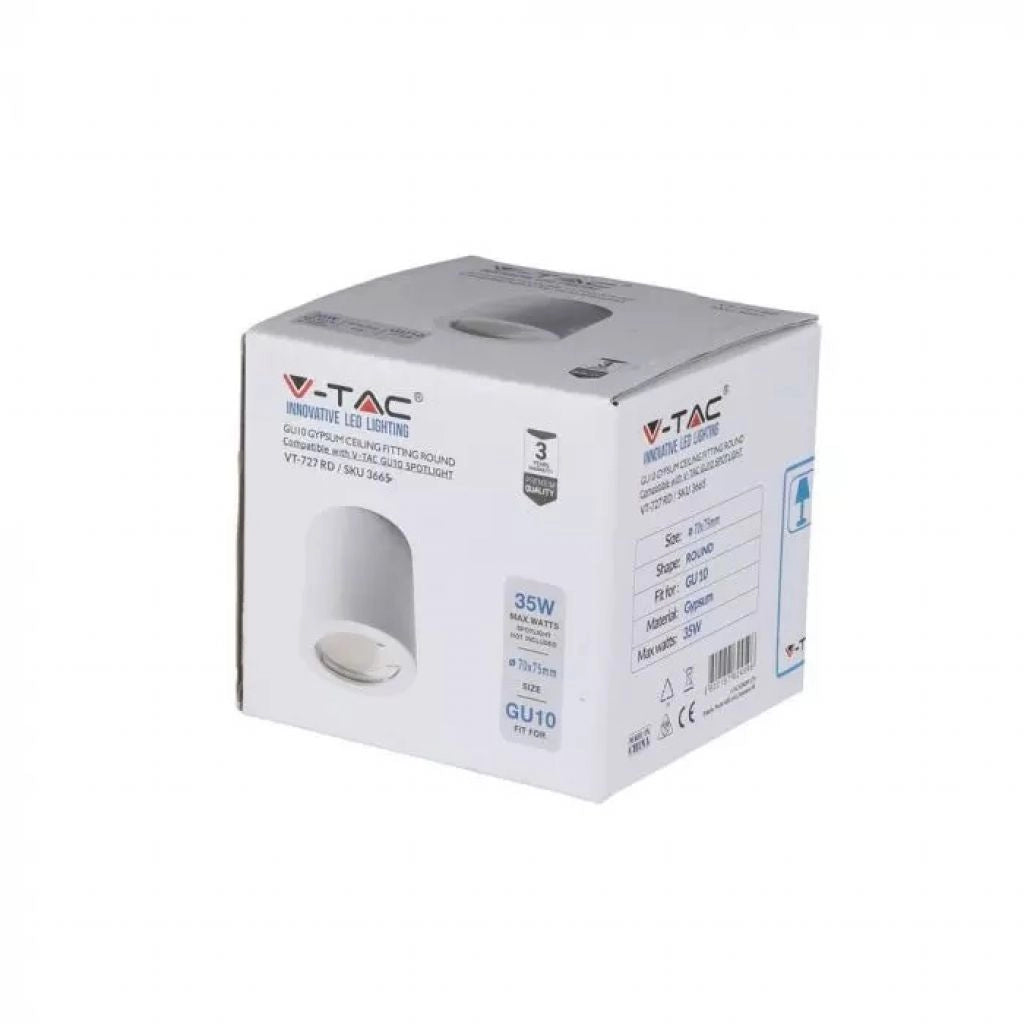 GU10 MASSIONE GYPSUM BIANCO