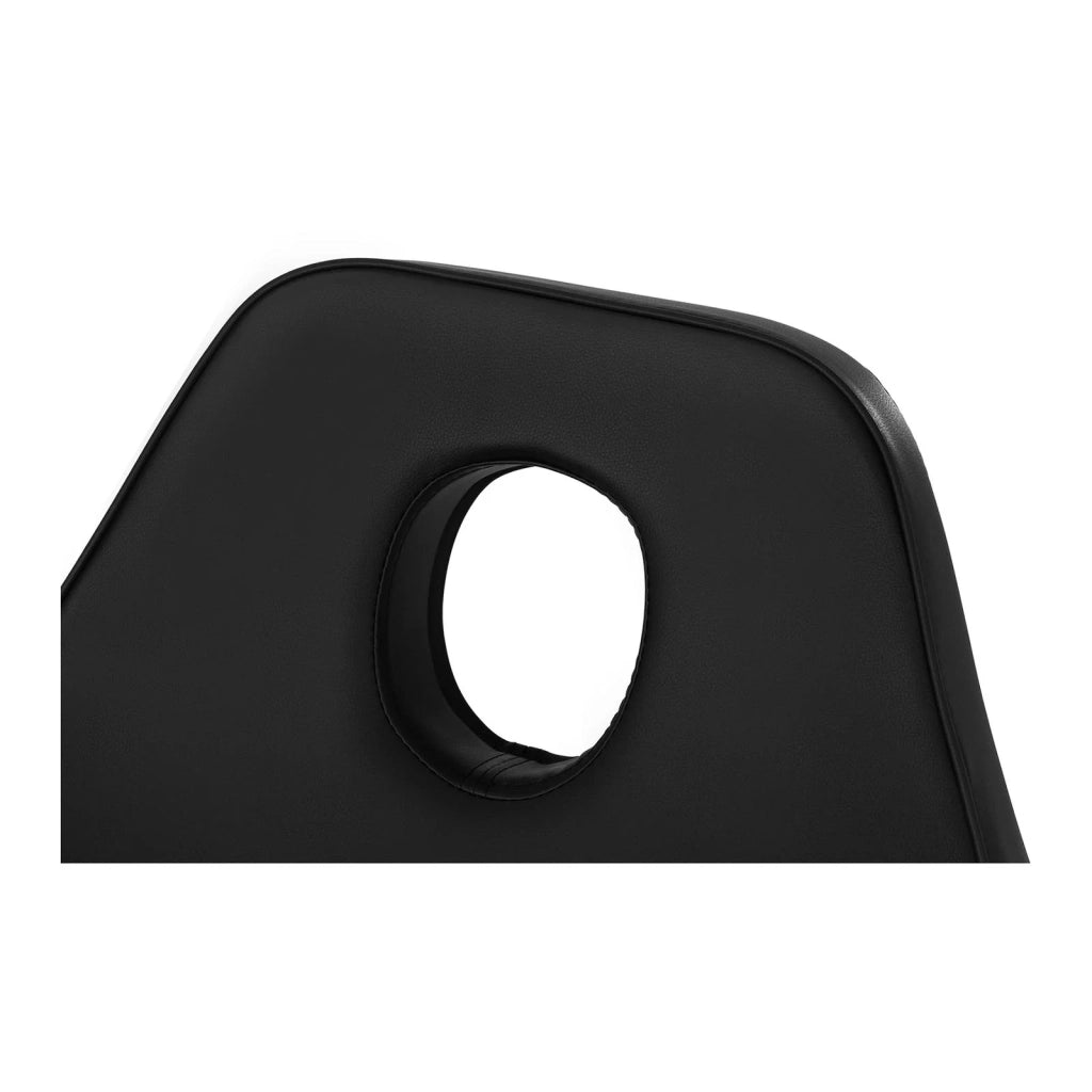 Poltrona elegante portata 200 kg girevole a 360° comoda imbottitura altezza regolabile nera 14_0001628