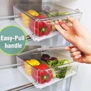 Organizzatore per ripostigli (Transparante) - Set per organizzare la zona frigorifero ,Set di 7