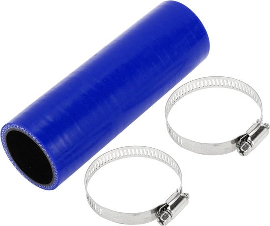 Silicone Slang 4-Layer - 1,57" Diametro Interno - 150mm Lunghezza - Nero/Blu - Resistente al 300℃ - Adatto per Refrigerante/Motorina - Slang di Raffreddamento