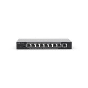 Reyee smart switch poe gigabit 9 p., 8 p. poe/poe+, poe power budget 120w chassis metallico desktop - RG-ES209GC-P
