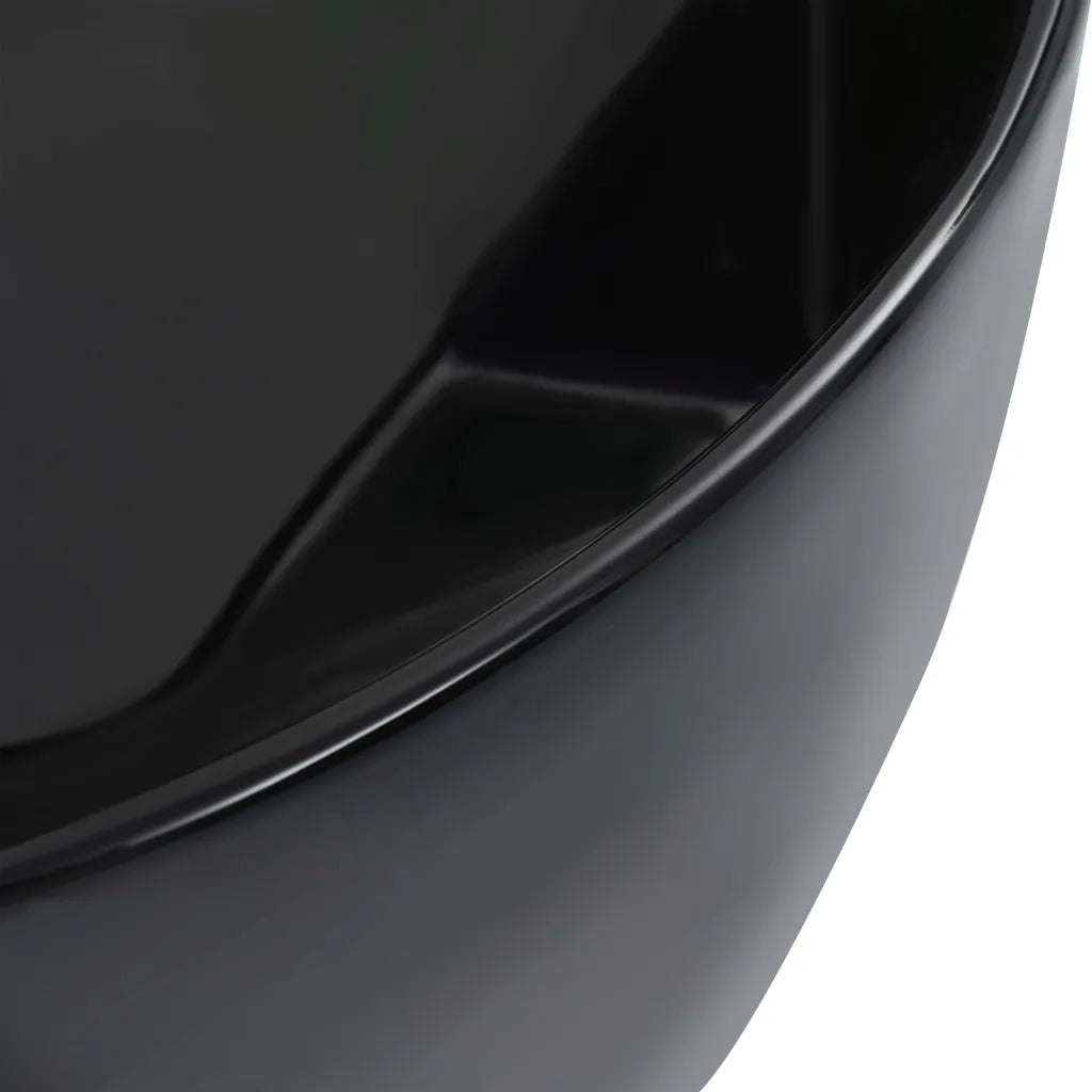 Lavandino 36x14 cm in Ceramica Nero CFW5388628