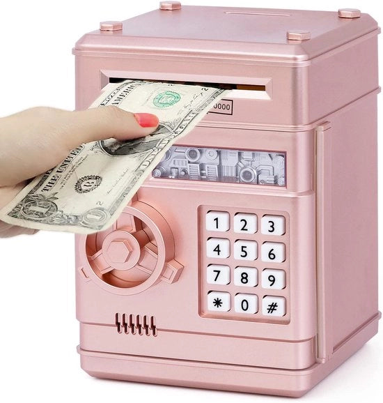 Cassa di Risparmio, Cassetto di Risparmio per Bambini, Cassetto Automatico di Risparmio, Cassetto di Risparmio per Bambini, Cassetto Segreto, Regalo di Compleanno, Cassa di Risparmio Rosa
