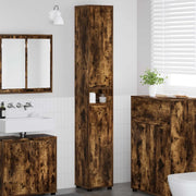 Mobile da Bagno con lo scaffale Rovere fumé 30,5 x 30 x 195 cm 888762