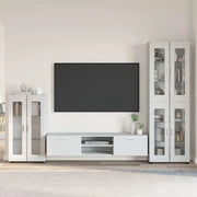 Set mobile TV con cassetto FLORIN Bianco Legno multistrato