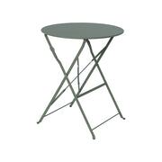 Tavolo da giardino bistrot pieghevole in acciaio, 2 posti, ø60cm,