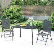 Set da Pranzo da Giardino 3 pz in Acciaio Antracitecod mxl 100679