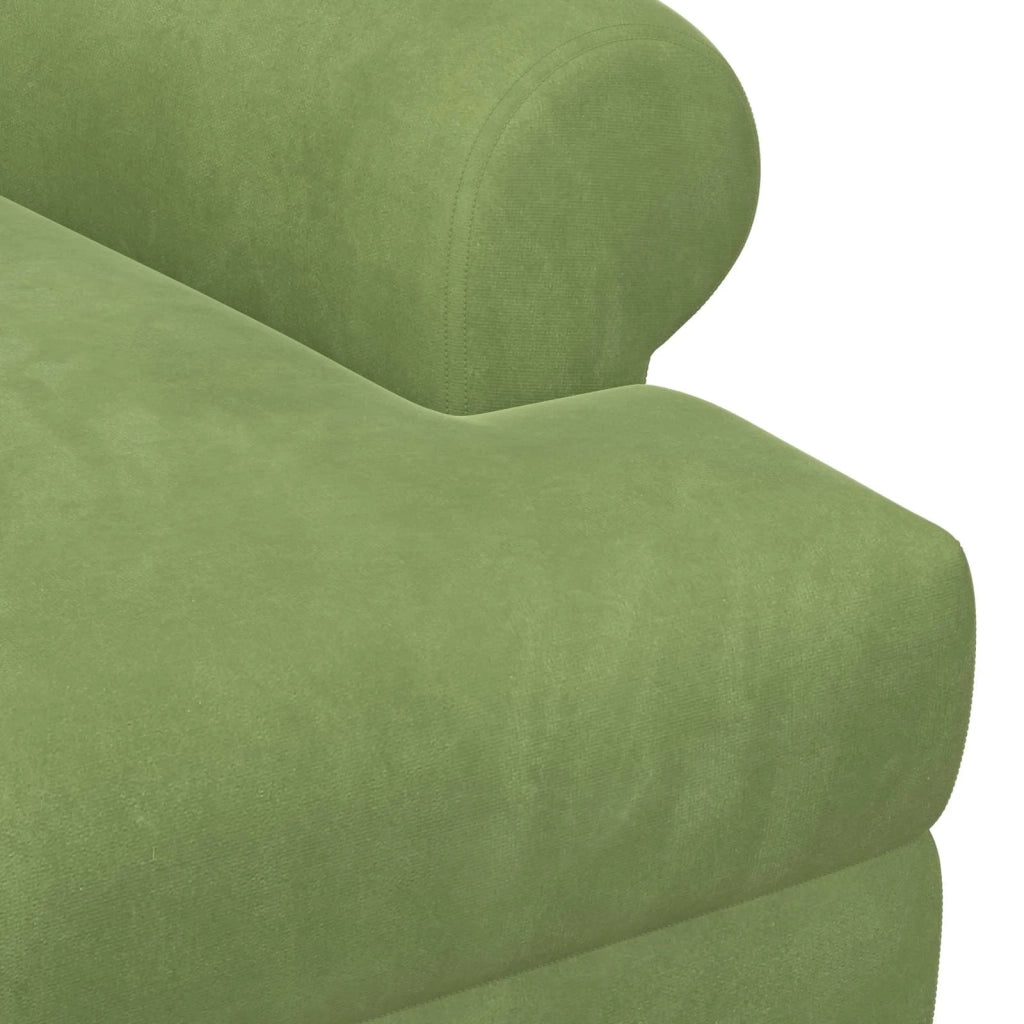 Loveseat con bottoni imbottiti Verde chiaro 120 x 66 x 78 cm 42041831