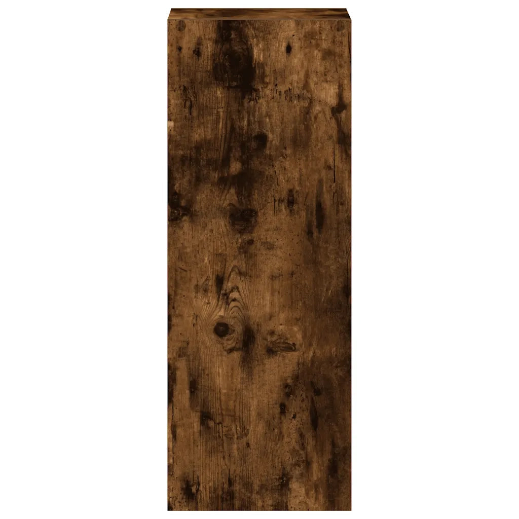 Libreria Impilabili Rovere Fumo 30x30x80 cm Legno Multistrato 858811