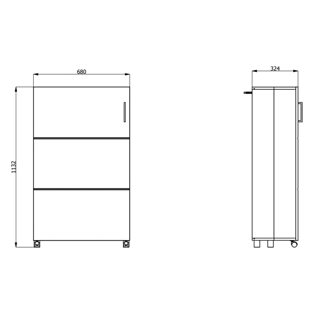 Mobile Portascarpe Porvoo, Scarpiera 6 Ripiani, 68x33x113h cm Bianco Crema