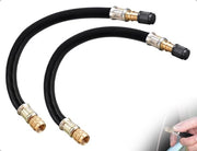 Adattatori di tubo 210 mm - Set di 2 - Adattatori in gomma/ruggine flessibili - Adattatori di pneumatici - Per auto/motori/motocicli/biciclette/camper - Estetica migliorata - Adattatori di valvola di pneumatico