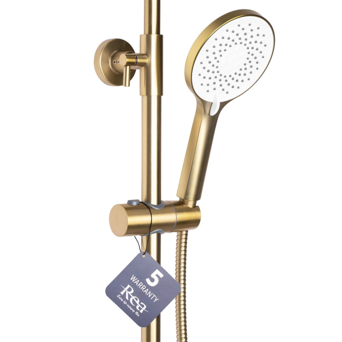 Set Doccia Rea Avalon Gold Brush