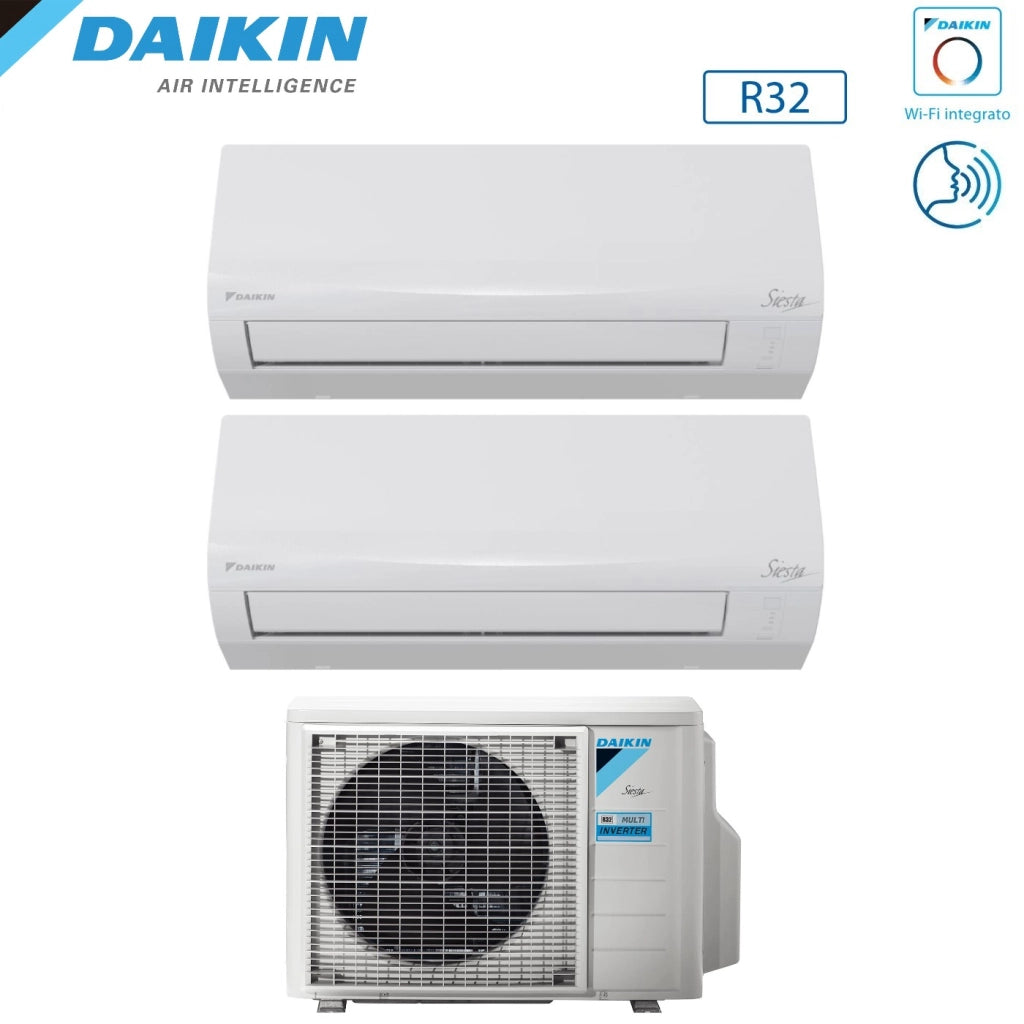 Condizionatore Dual Split Daikin Siesta 12+12 con 2AMXF50A R-32 Wi-Fi Integrato