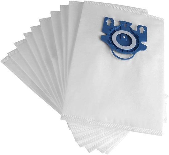 10x Sacchi per Aspirapolvere Adatti a Miele GN - HyClean - Filtro Blu - Adatti a Miele Complete C2 C3 & Classic C1 - 5 Strati Microfibra - Pacchetto Economico
