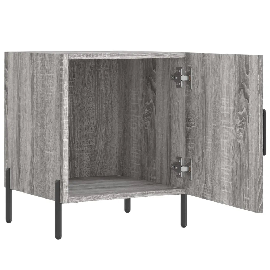 Comodino Grigio Sonoma 40x40x50 cm in Legno Multistrato 827592