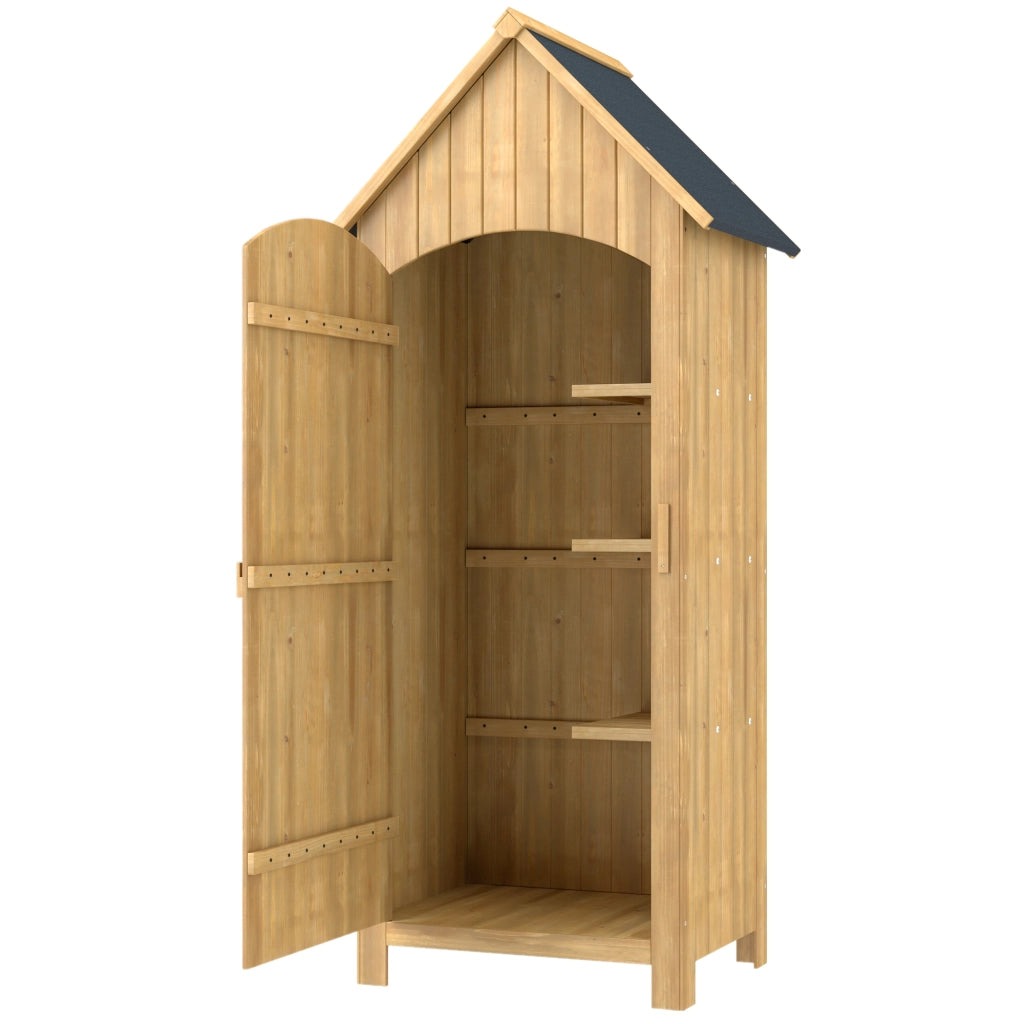 Casetta da Giardino in Legno ¨C Zephmum ¨C Antracite 77.5x54.2x179.5cm