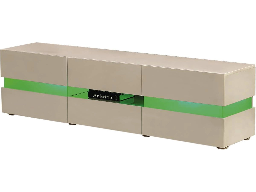 Mobile TV LED "Vida" - 177 x 39 x 45 cm - Bianco laccato