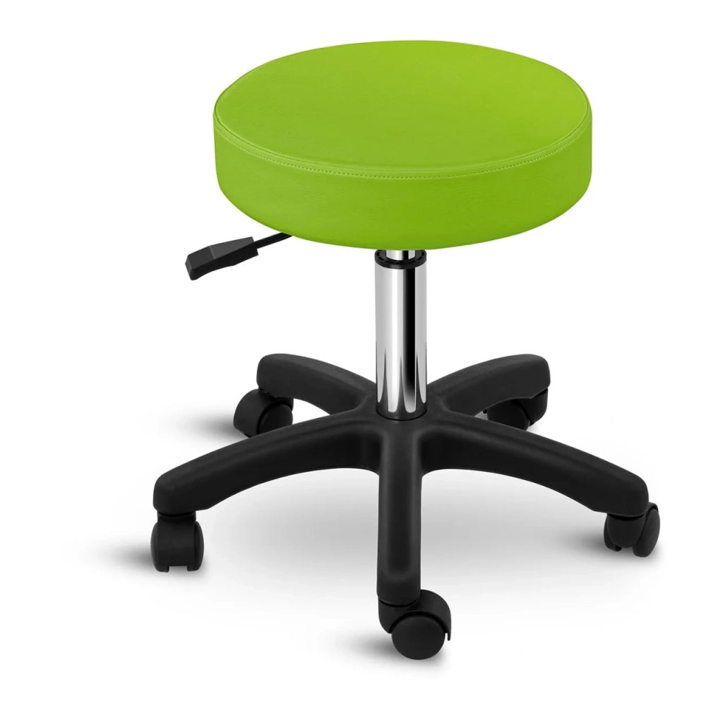 Sgabello/sedia da ufficio verde con ruote 14_0003756
