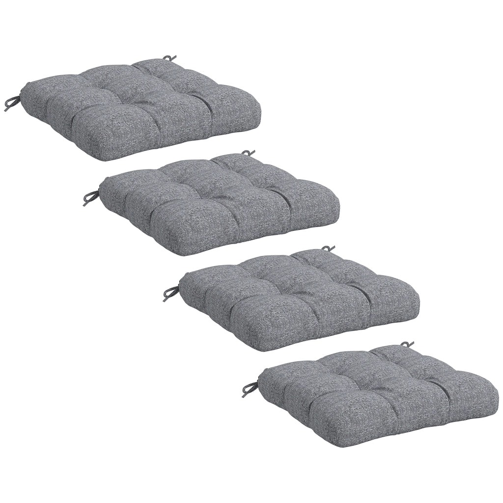 Cuscini per Sedie da Pranzo e Giardino ¨C zephmum ¨C Grigio 48x48x10 cm