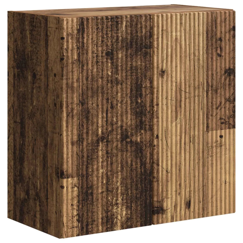 Set di Mobiletto da TV a Parete 6 pcs Legno vecchio