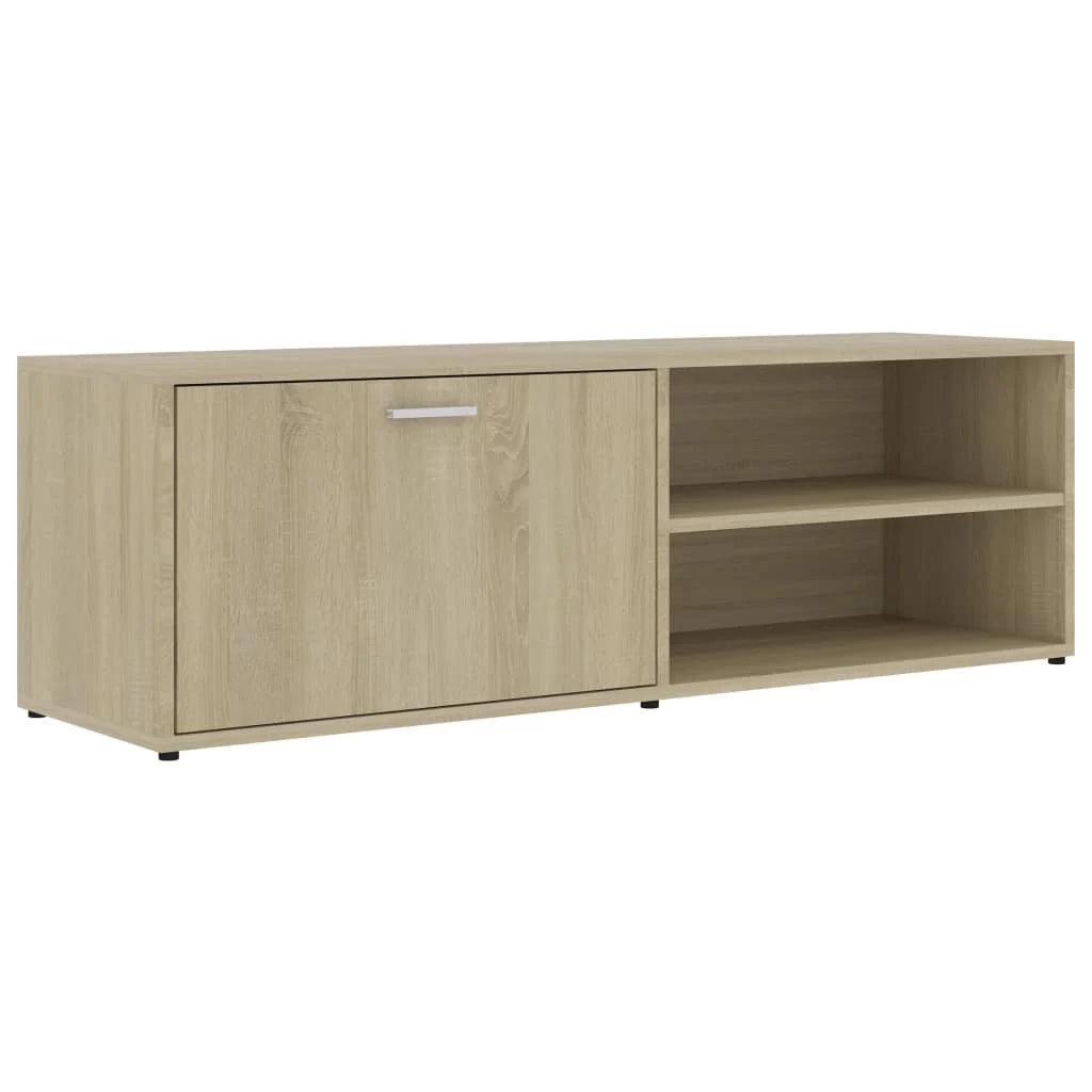 Mobile TV multimediale mensola TV credenza TV sala da pranzo soggiorno camera da letto rovere Sonoma 120 x 34 x 37 cm legno ingegnerizzato marrone 02_0027465
