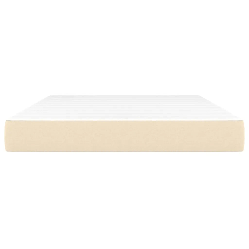 Materasso a Molle Insacchettate Rigidità Media Cream 140x190x20 cm in Tessuto 347779
