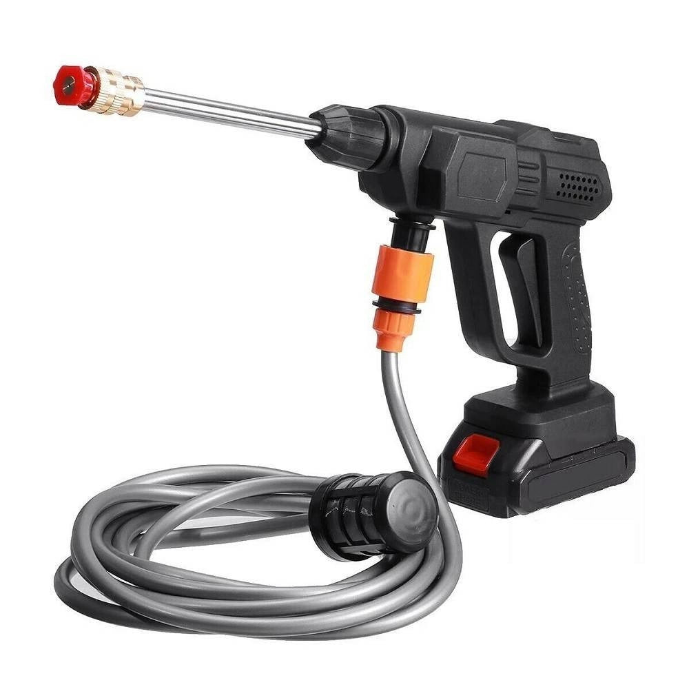 Trade Shop - Idropulitrice A Doppia Batteria 26v Alta Pressione Portatile Lavaggio Auto 96532 -