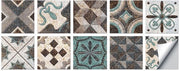 Set di 10 adesivi per piastrelle autoadesivi 15 x 15 cm decorazione per piastrelle adesivi per parete per casa, bagno, impermeabili adesivi PVC per piastrelle, cucina, decorazione per parete impermeabile, adatta per soggiorno, cucina, bagno, decorazione