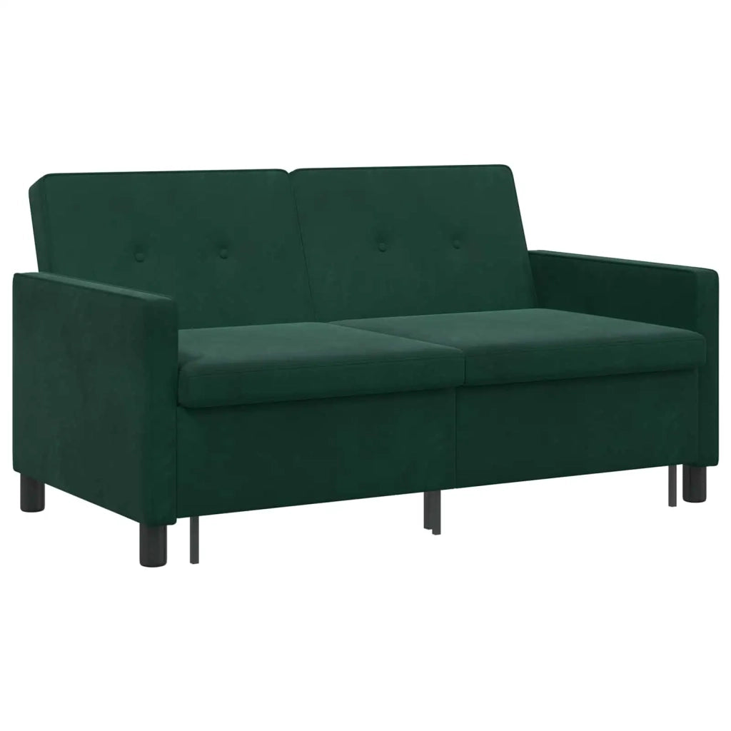 Divano letto Verde Scuro Tessuto