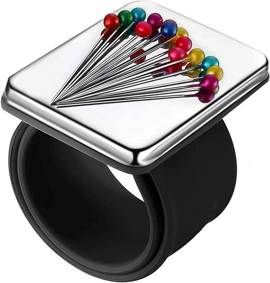 Bracciale cuscinetto magnetico con cuscinetto di silicone per capelli magnetico - rosso