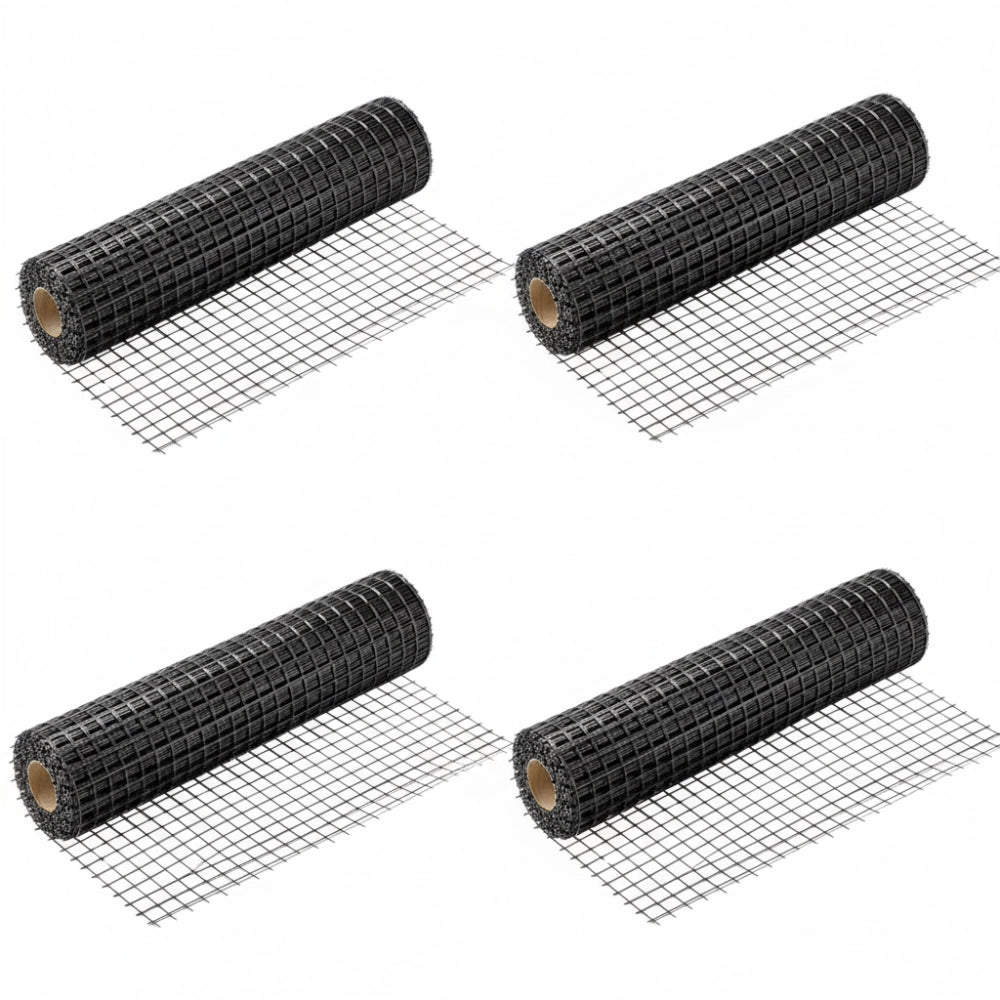 Rete in fibra di vetro 40x40 mm rinforzo massetti e intonaci 4 rotoli 1x50 m