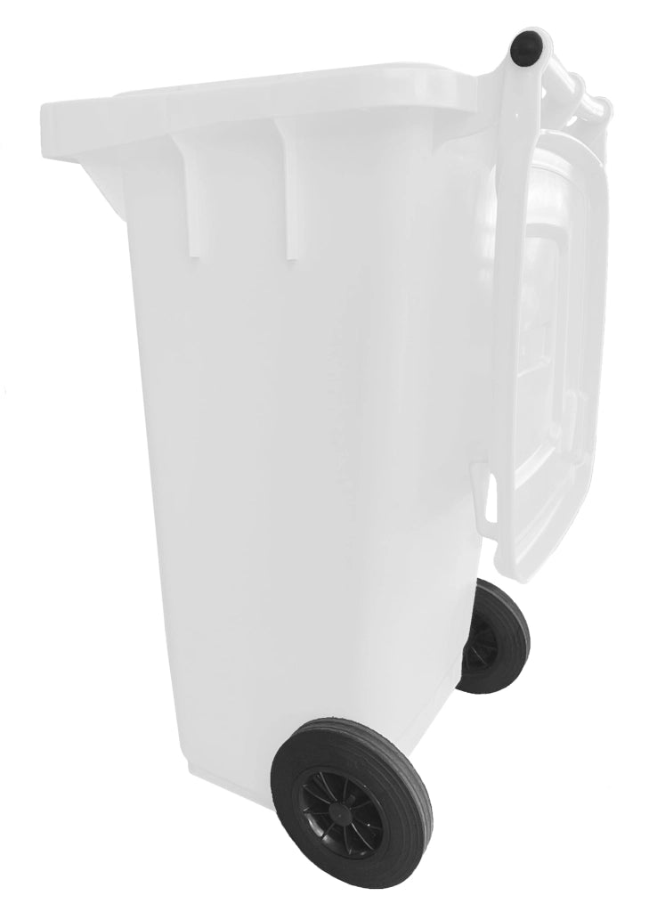 Bidone Quadro Nettezza Urbana con Ruote 120 l 48 CMX57X95H. Bianco Ics