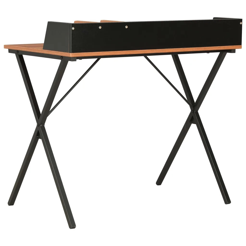 Scrivania Nera e Marrone 80x50x84 cm cod mxl 69184