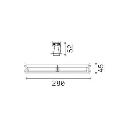 Faretto Ad Incasso Lika 1 Luce Led Integrato Bianco 21W Ip20