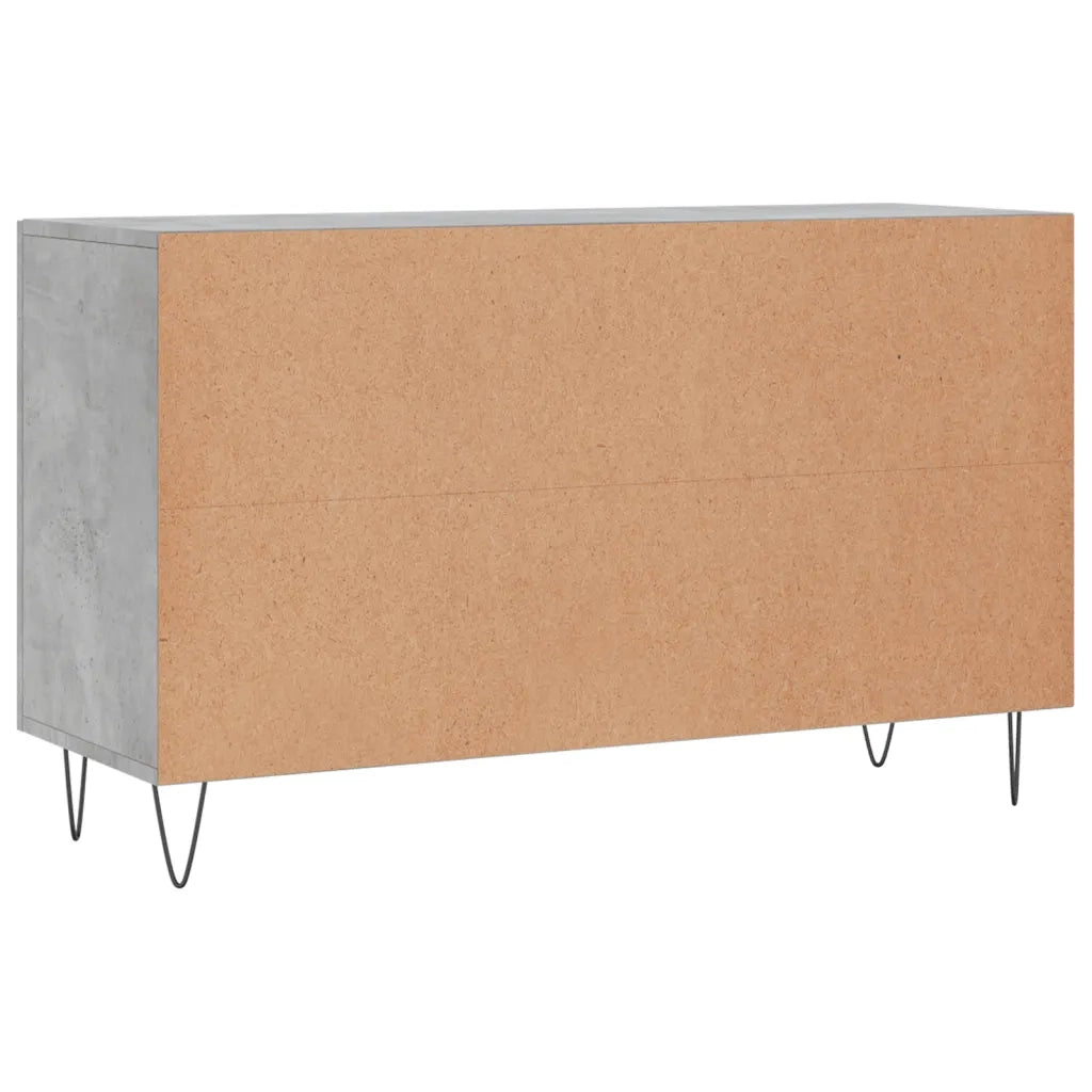 vidaXL Credenza Grigio Cemento 100x36x60 cm in Legno Multistrato